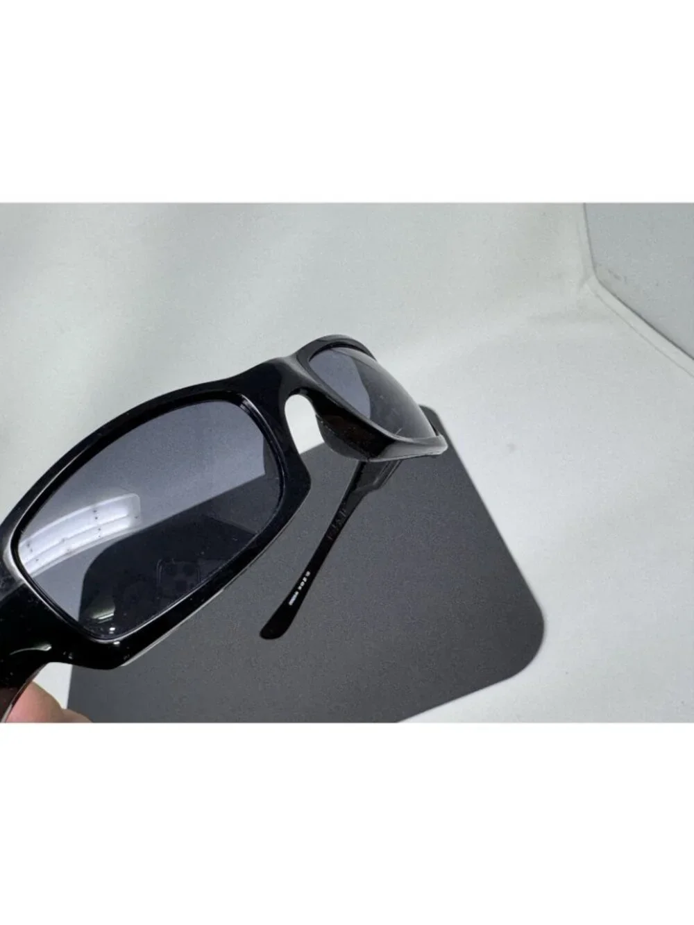 Oakley Fives Squared Sunglasses OO9238-04 Polished Black Frame Scratched Lenses